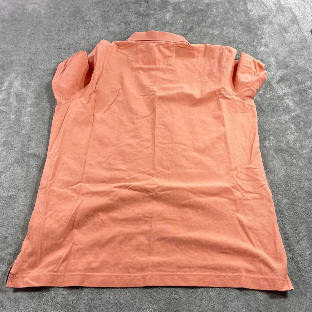 Banana Republic Polo Shirt Men Large Orange Elephant Logo Pique‎ S/249577-11